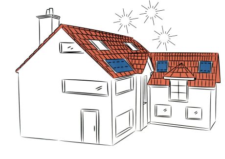 Icon Dach mit PV