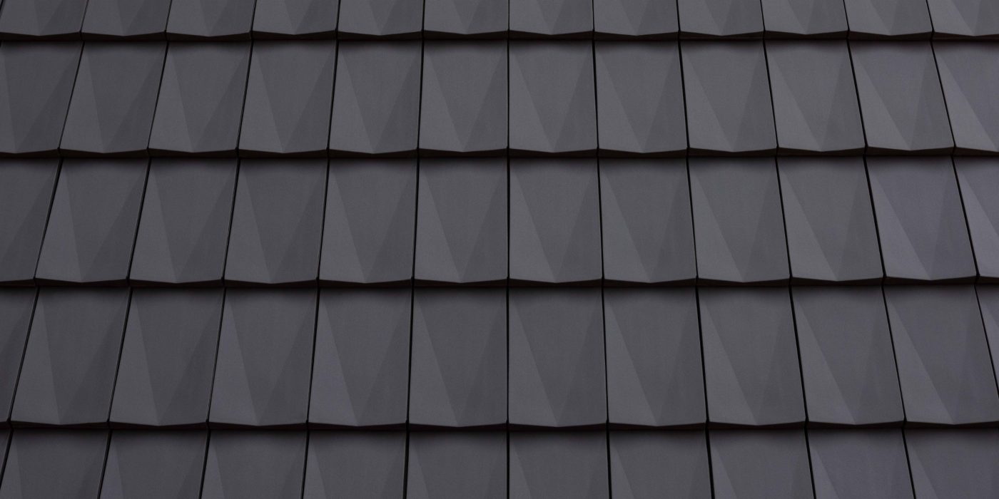 Tondach V11 Engobe antrazith/schwarz Flächenbild