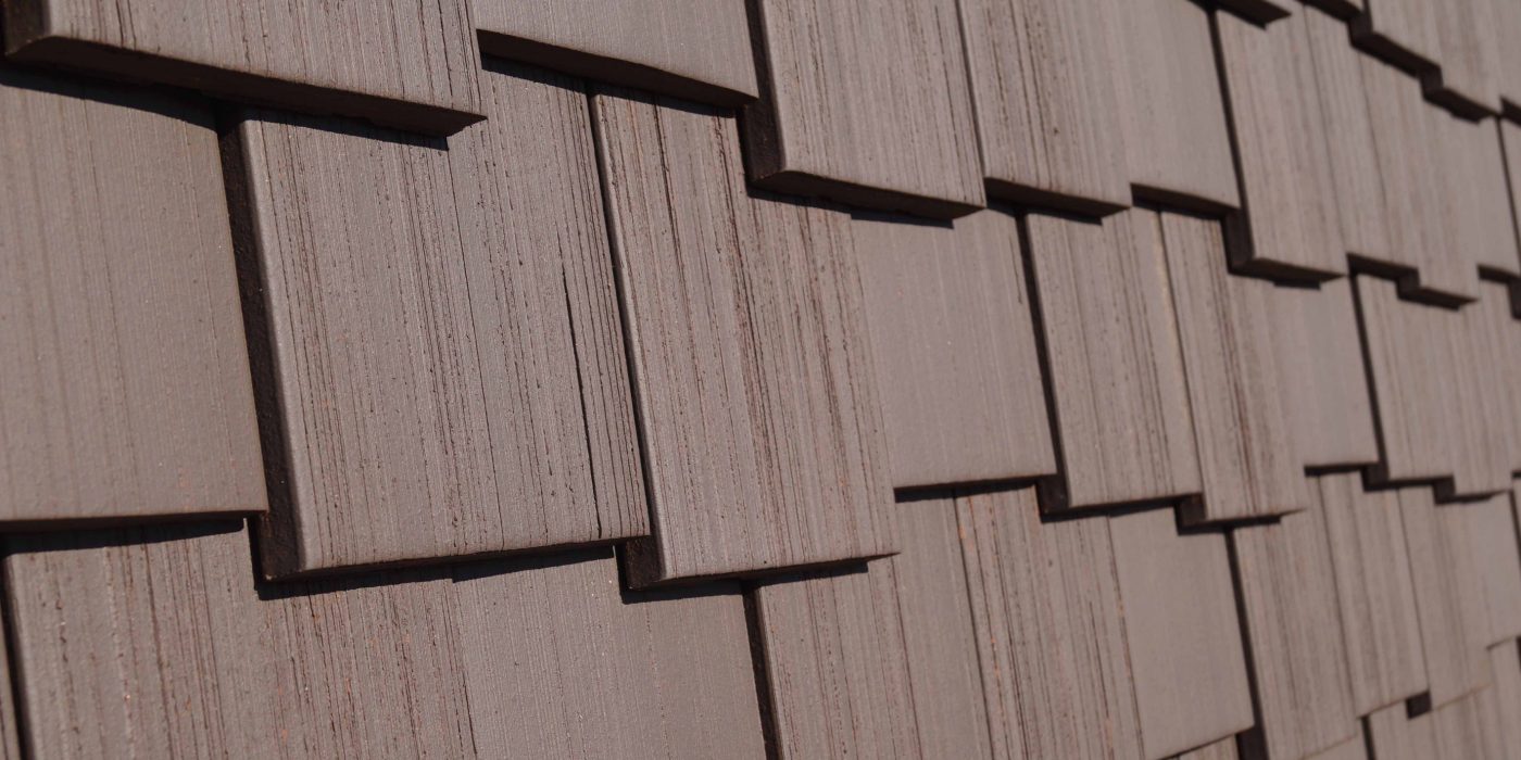 Surface image Tondach rooftile Vintage engobe dark brown dull, Flächenbild Tondach Vintage Engobe Dunkelbraun Matt