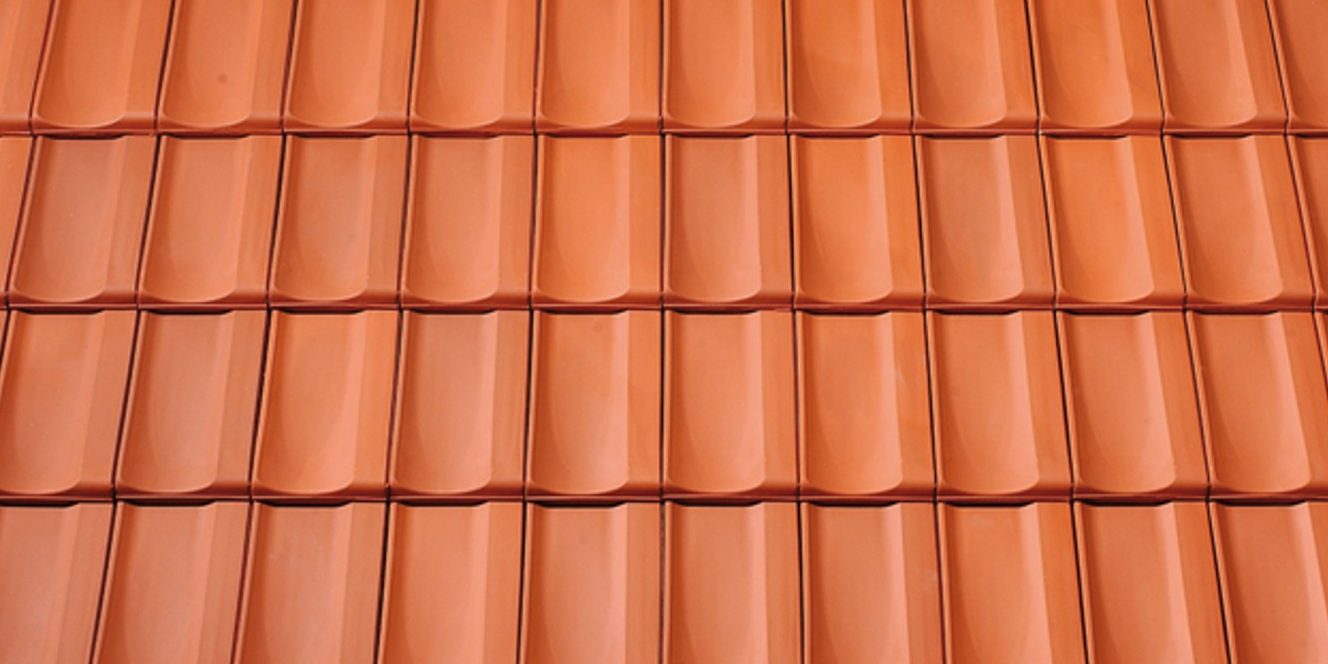 Surface image Tondach rooftile Mulde Verschiebeziegel natural red, Flächenbild Tondach Mulde Verschiebeziegel Naturrot 