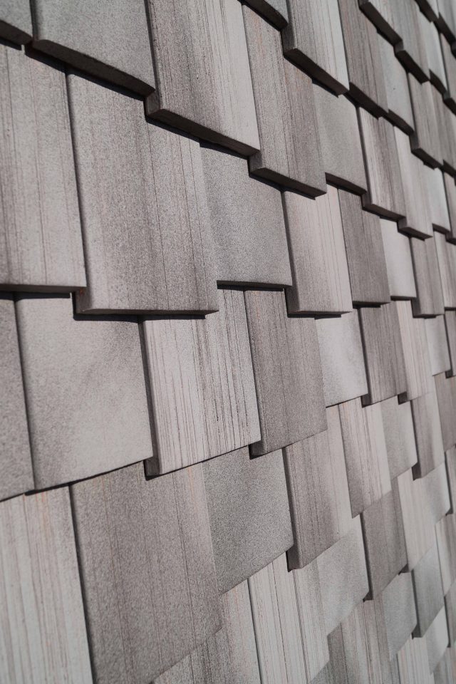 Surface image Tondach rooftile Vintage engobe white grey antique, Flächenbild Tondach Vintage Engobe Weiss Grau Antik