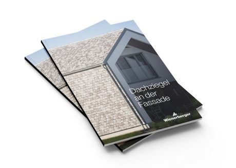 Mockup – Dachziegel an der Fassade