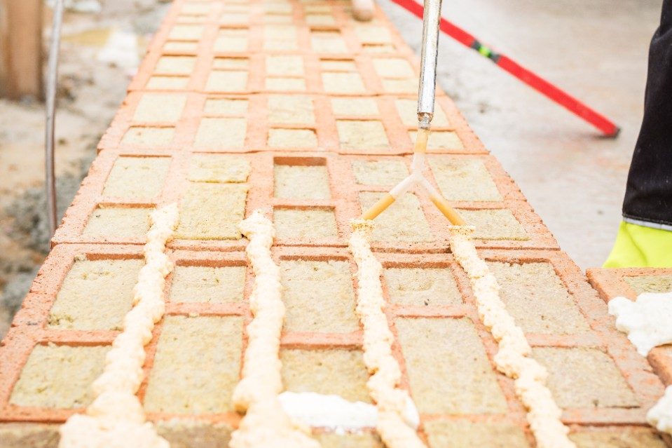 construction site shooting how to built with porotherm w.i; Baustellenshooting Bauen mit W.i