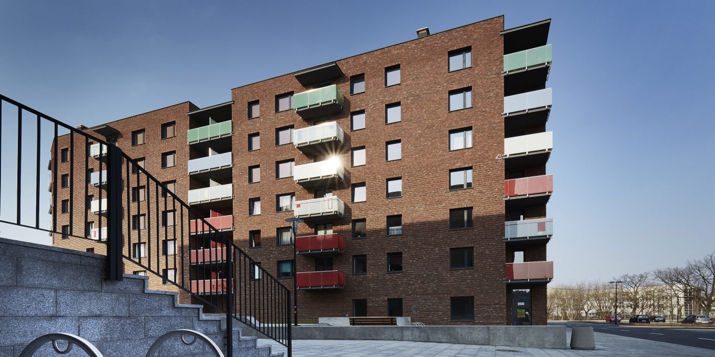 Social housing in Warsaw with Terca Pastorale facing bricks