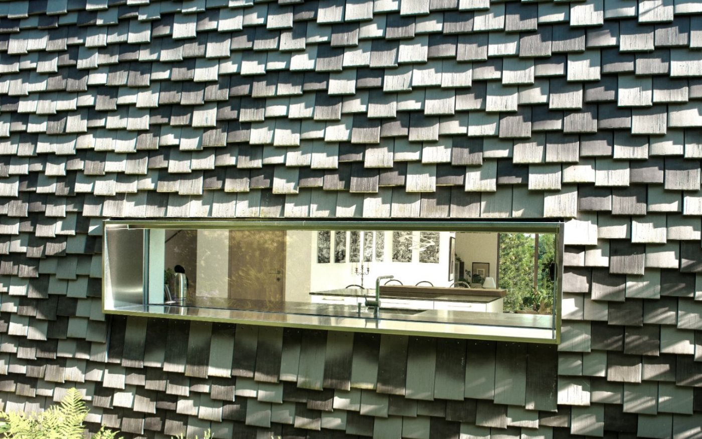 single family house in graz with tondach roof tiles vintage