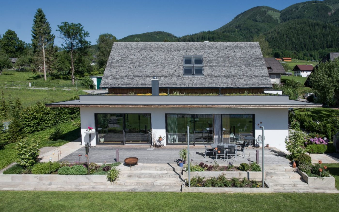 Single family house in Styria with Vintage white-grey-antic, Landhaus, Vintage weiß-grau-antik,  Tasche eckig,