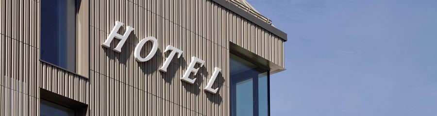 hotel with argeton facade in graz; Hotel mit Argeton Fassade in Graz