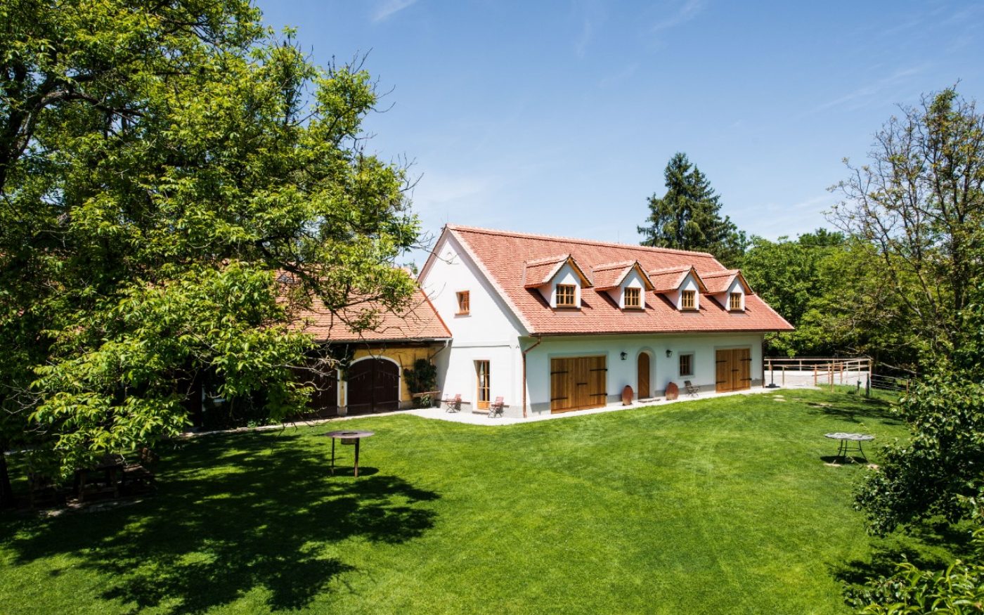 Mansion with Tondach Altstadtpaket Biber natural red, Landhaus, naturrot, Gaube