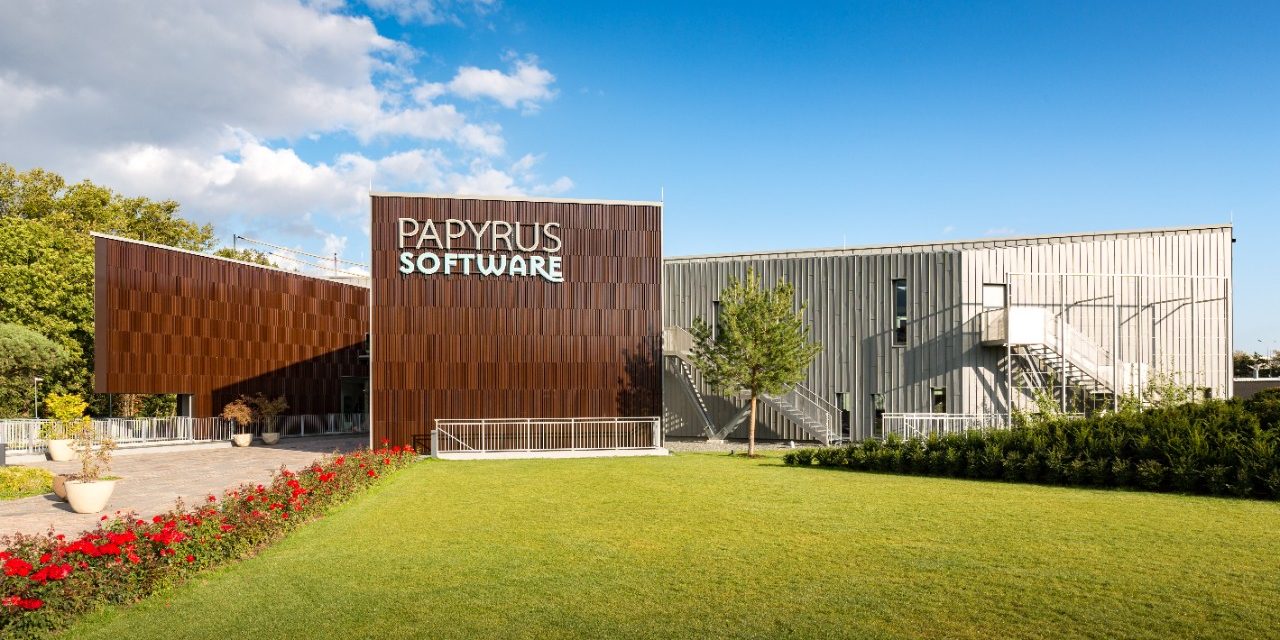 office building isis papyrus with argeton facade; Bürogebäude Isis Papyrus mit Argeton Fassade 