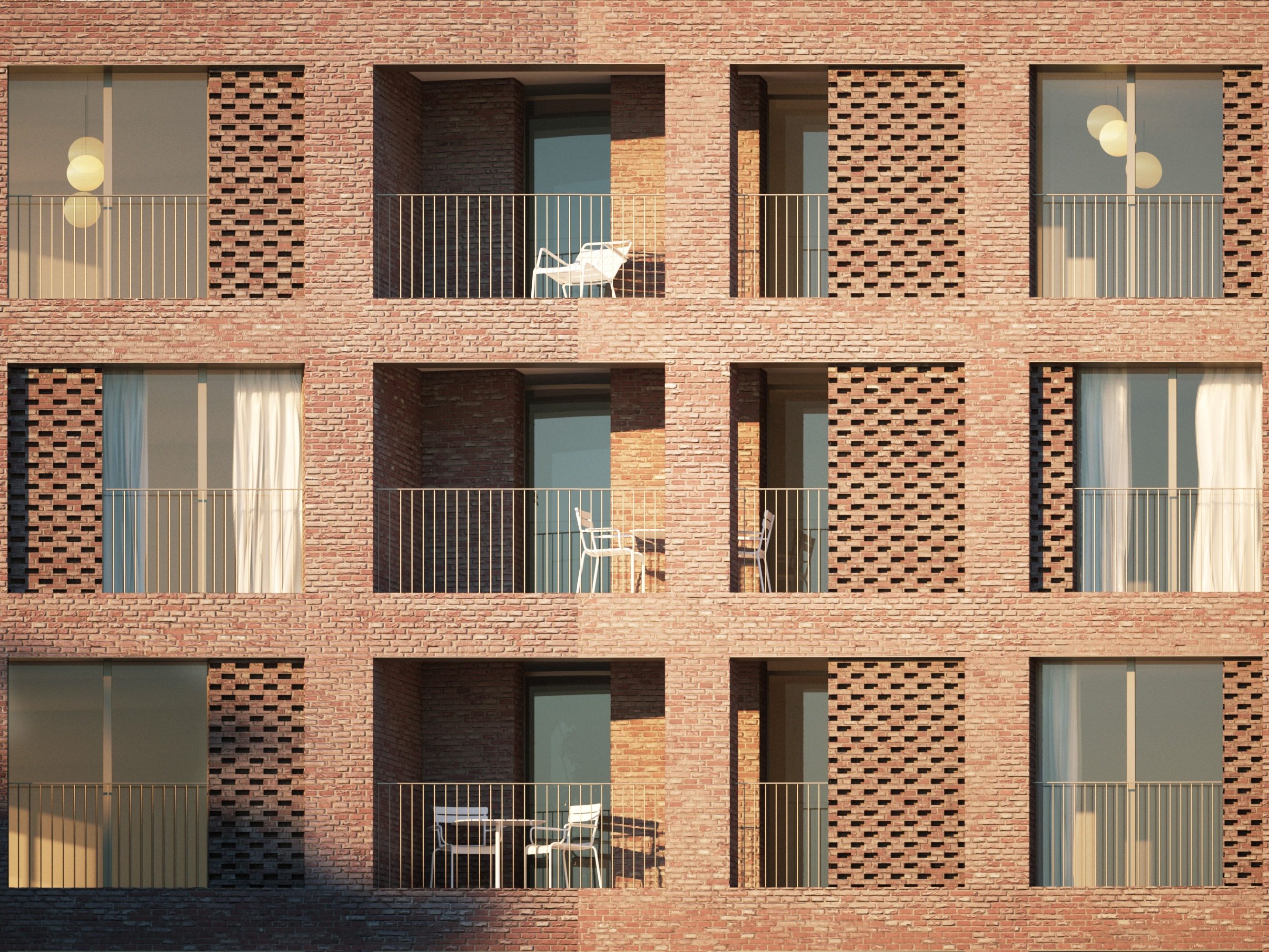 88 housing units Pantin, Brick Award 22 Category "Living together", Architects: Avenier Cornejo Architects, view at facade