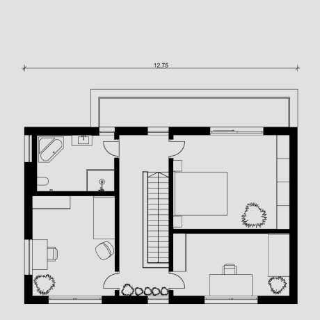Grundriss Obergeschoß