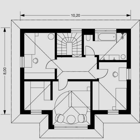 Grundriss Obergeschoß