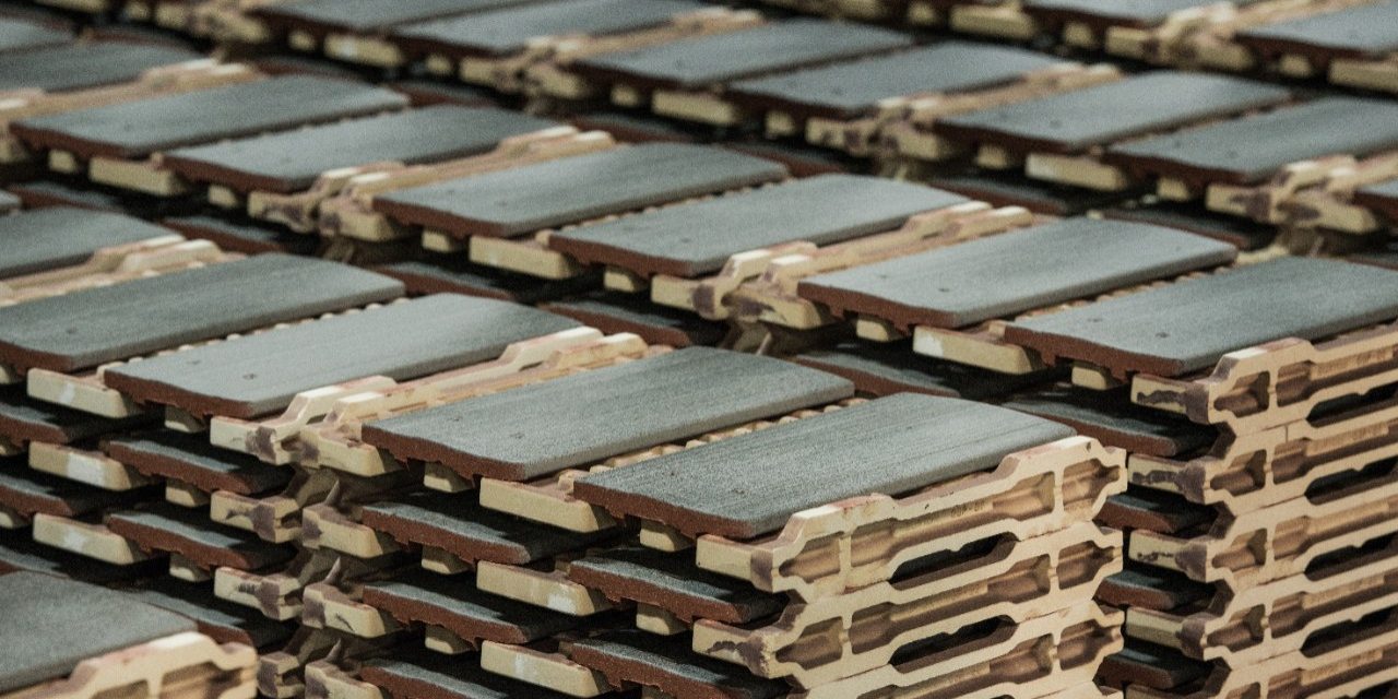 vintage roof tile production, Vintage Dachziegel Produktion