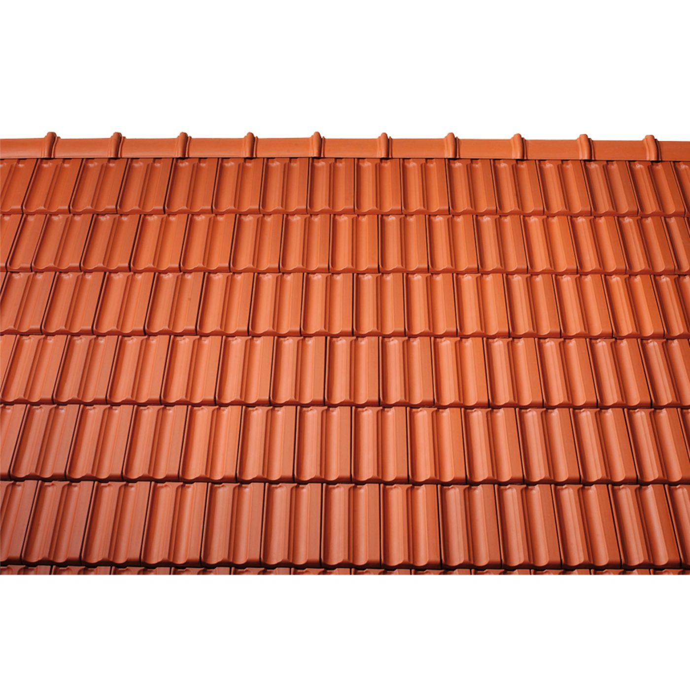 Surface image Tondach rooftile Fidelio natural red, Flächenbild Tondach Fidelio Naturrot