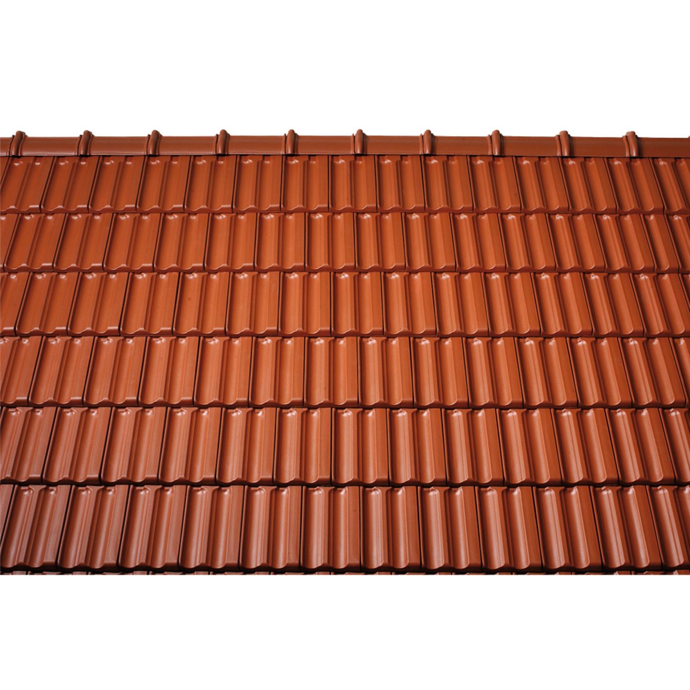 Surface image Tondach rooftile Fidelio engobe copper brown, Flächenbild Tondach Fidelio Engobe Kupferbraun