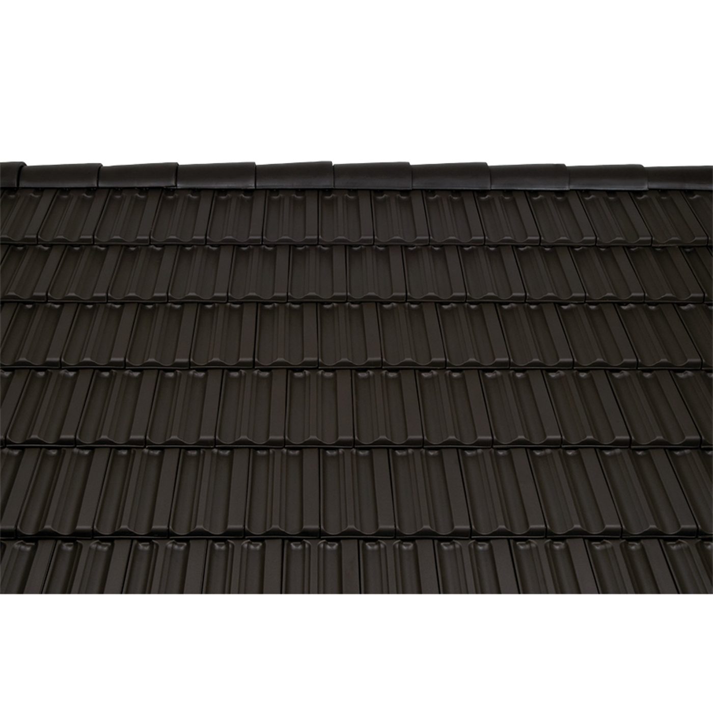 Surface image Tondach rooftile Fidelio engobe nero, Flächenbild Tondach Fidelio Engobe Nero