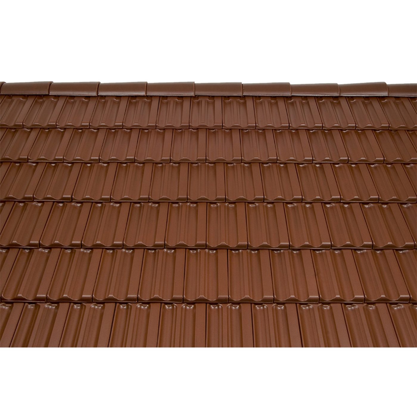 Surface image Tondach rooftile Fidelio engobe chestnut brown, Flächenbild Tondach Fidelio Engobe Maron
