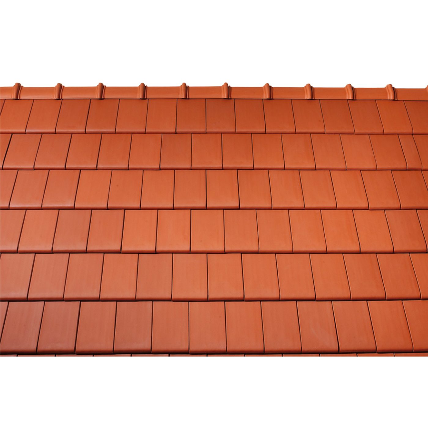 Surface image Tondach rooftile Figaro natural red, Flächenbild Tondach Figaro Naturrot
