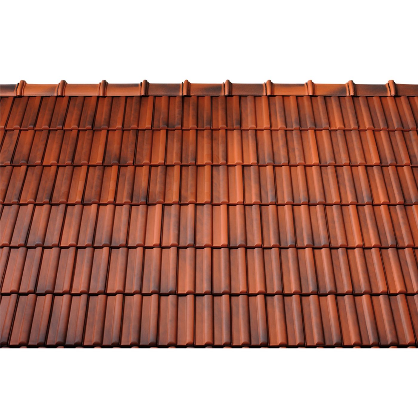 Surface image Tondach rooftile Wiener Norma engobe antique, Flächenbild Tondach Wiener Norma Engobe Antik