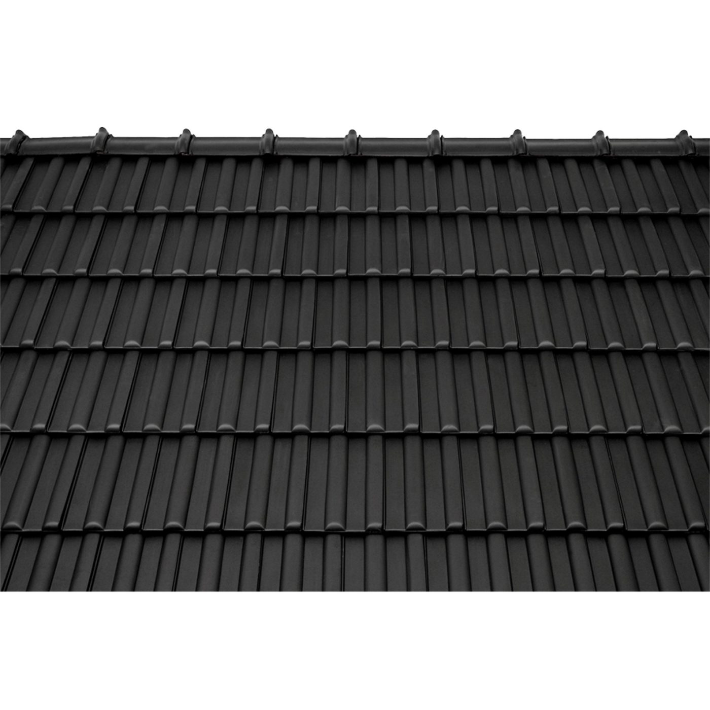 Surface image Tondach rooftile Wiener Norma engobe anthracite black, Flächenbild Tondach Wiener Norma Engobe Anthrazit Schwarz