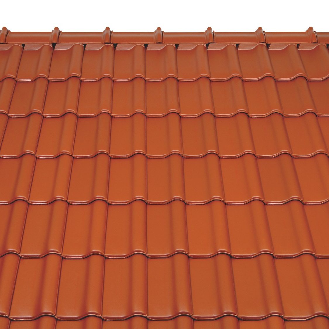Surface image Tondach rooftile Sulm Verschiebeziegel engobe  red, Flächenbild Tondach Sulm Verschiebeziegel Engobe Rot