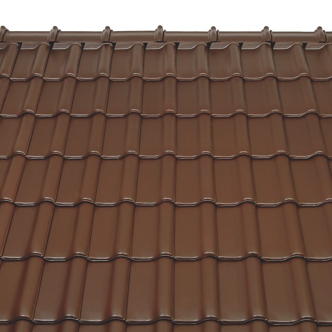 Surface image Tondach rooftile Sulm Verschiebeziegel engobe dark brown, Flächenbild Tondach Sulm Verschiebeziegel Engobe Dunkelbraun 