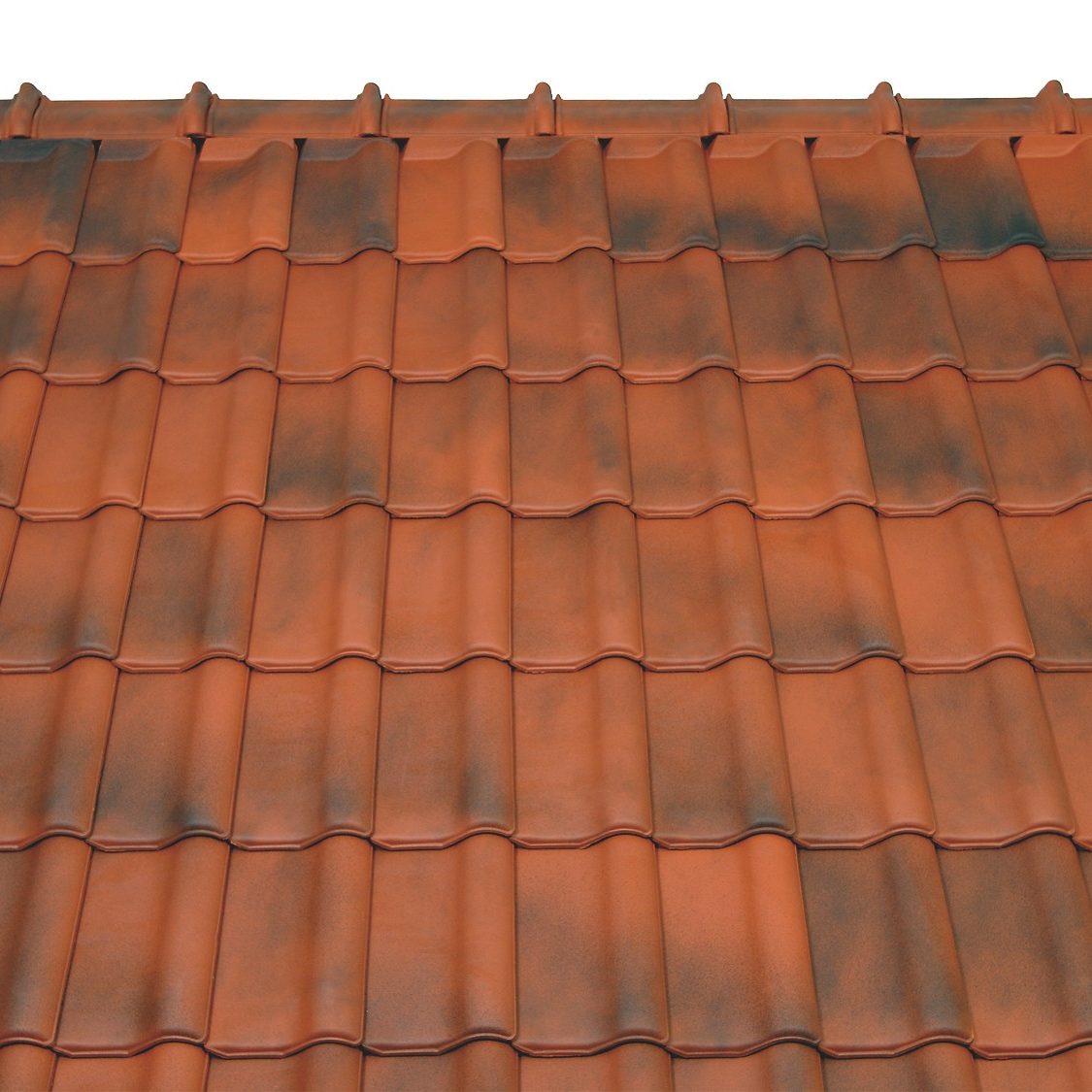 Surface image Tondach rooftile Sulm Verschiebeziegel engobe antique, Flächenbild Tondach Sulm Verschiebeziegel Engobe Antik