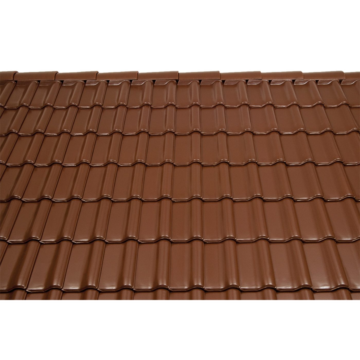 Surface image Tondach rooftile Sulm Verschiebeziegel engobe chestnut brown, Flächenbild Tondach Sulm Verschiebeziegel Engobe Maron 
