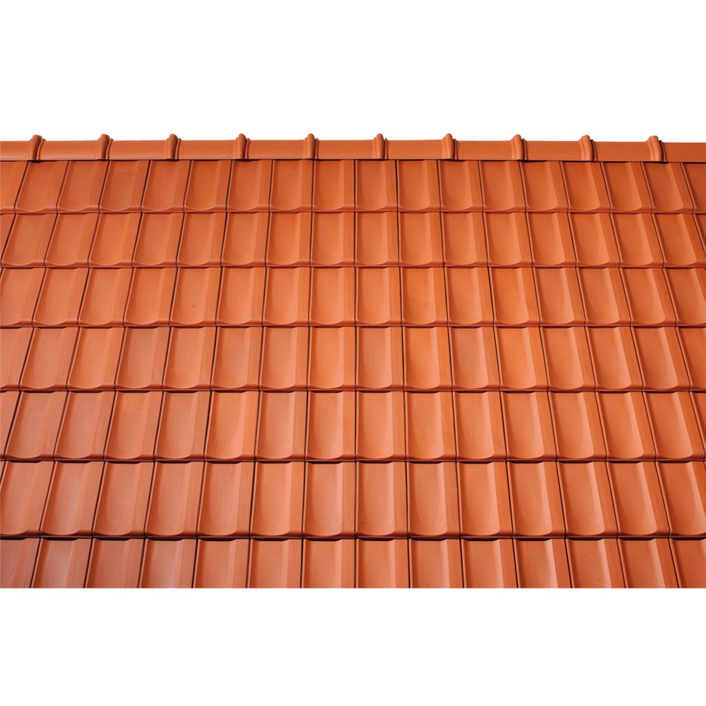 Surface image Tondach rooftile Mulde Verschiebeziegel natural red, Flächenbild Tondach Mulde Verschiebeziegel Naturrot 