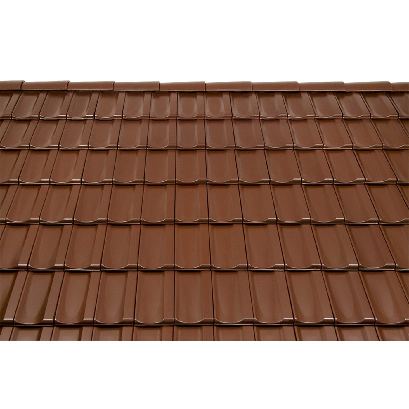 Surface image Tondach rooftile Mulde Verschiebeziegel engobe chestnut brown, Flächenbild Tondach Mulde Verschiebeziegel Engobe Maron