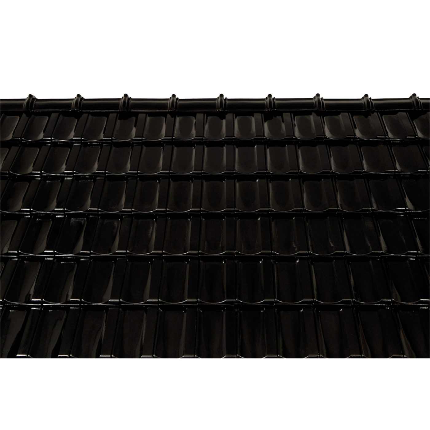 Surface image Tondach rooftile Mulde Verschiebeziegel amadeus black, Flächenbild Tondach Mulde Verschiebeziegel Amadeus Schwarz
