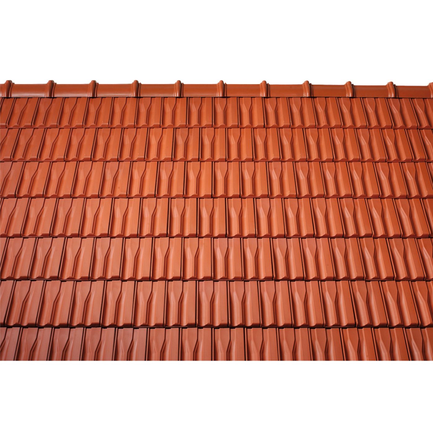 Surface image Tondach rooftile Landdach Verschiebeziegel natural red, Flächenbild Tondach Landdach Verschiebeziegel Naturrot