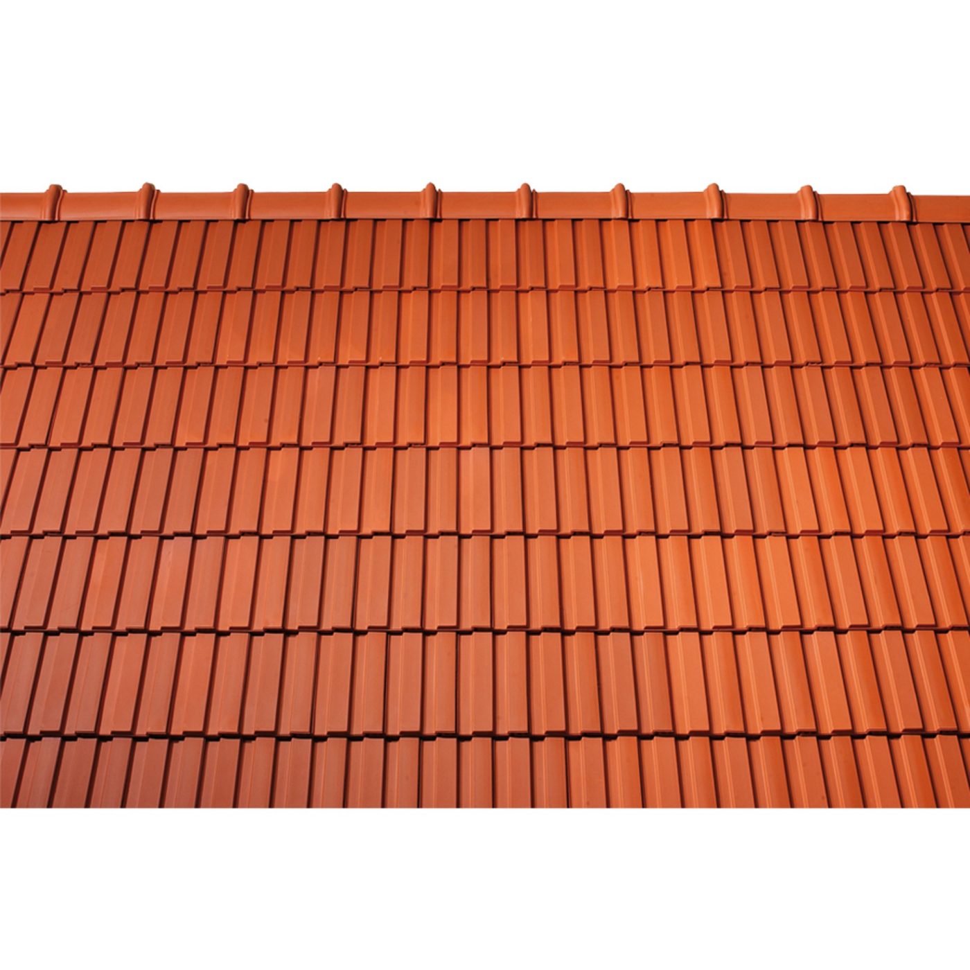 Surface image Tondach rooftile Strangfalz gepresst natural red, Flächenbild Tondach Strangfalz gepresst Naturrot