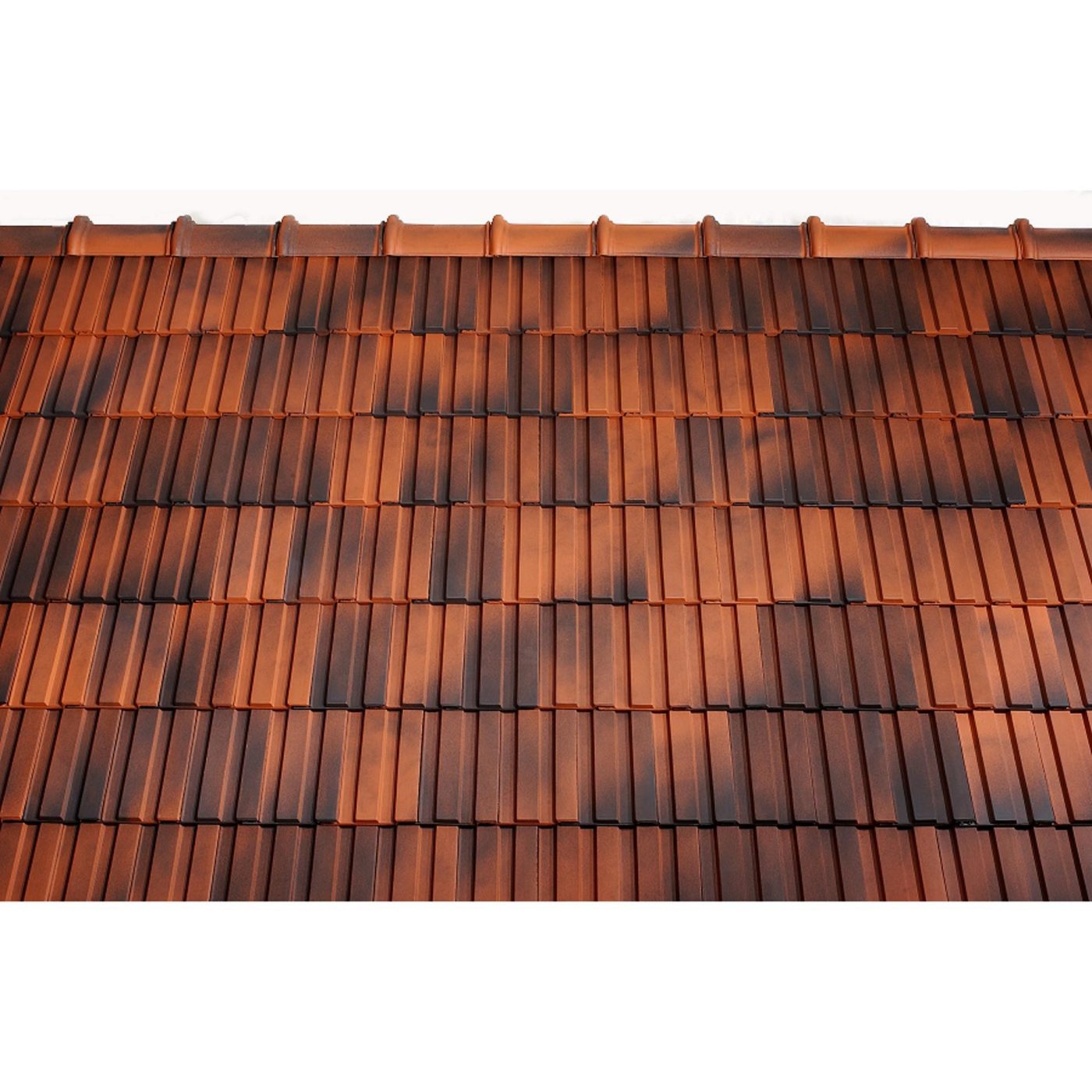 Surface image Tondach rooftile Strangfalz gepresst engobe antique, Flächenbild Tondach Strangfalz gepresst Engobe Antik