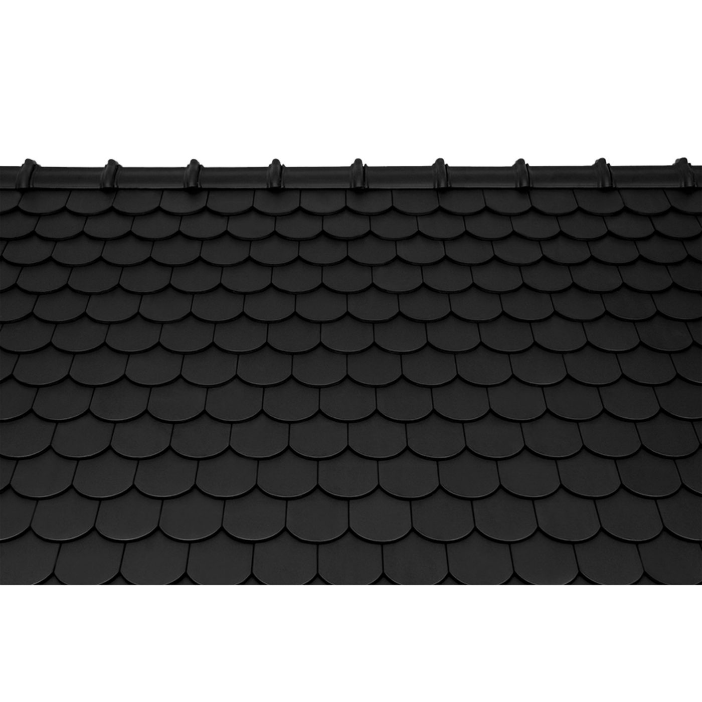 Surface image Tondach rooftile Biber engobe anthracite black, Flächenbild Tondach Biber Engobe Anthrazit Schwarz