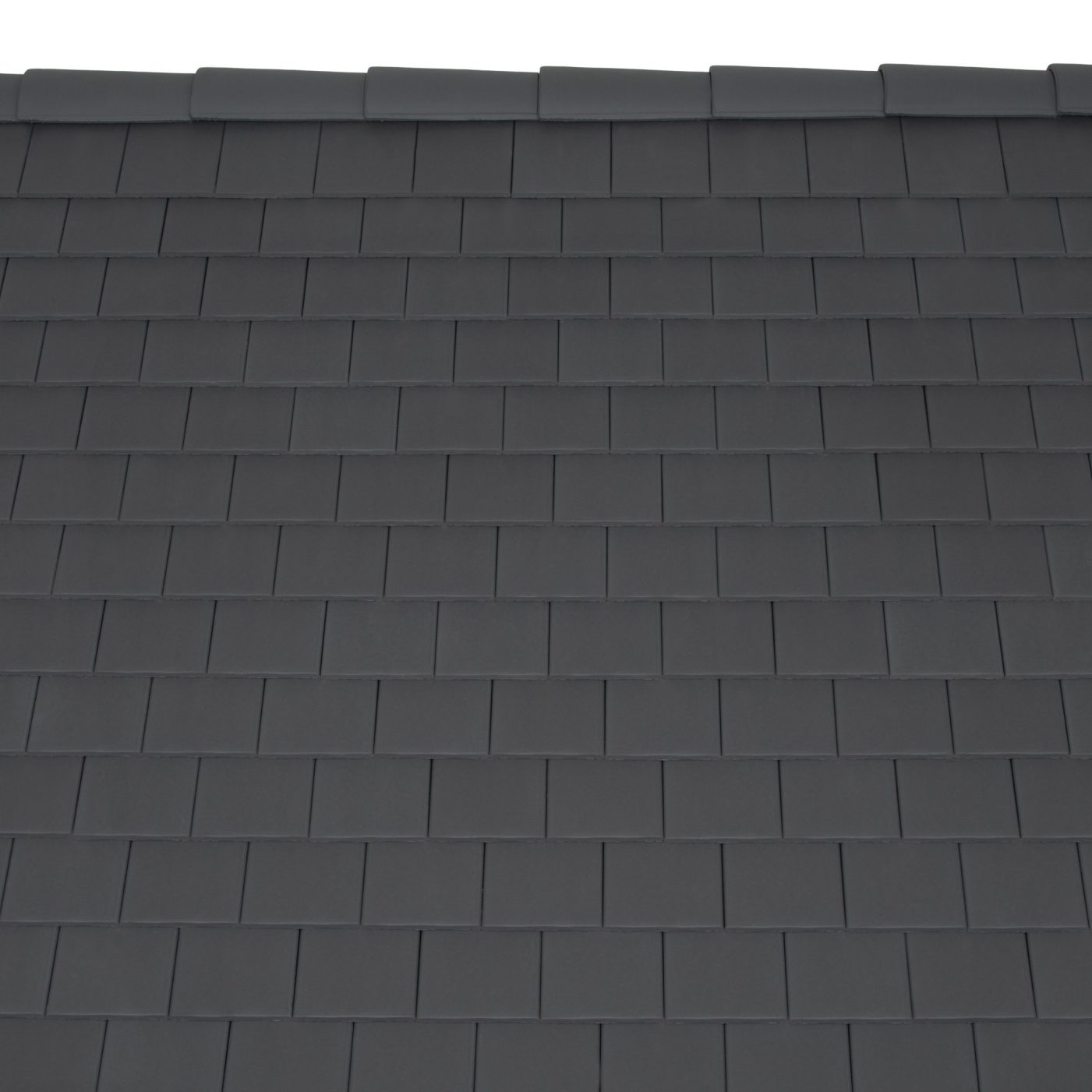 Flächenbild Tondach Tasche Engobe basalt