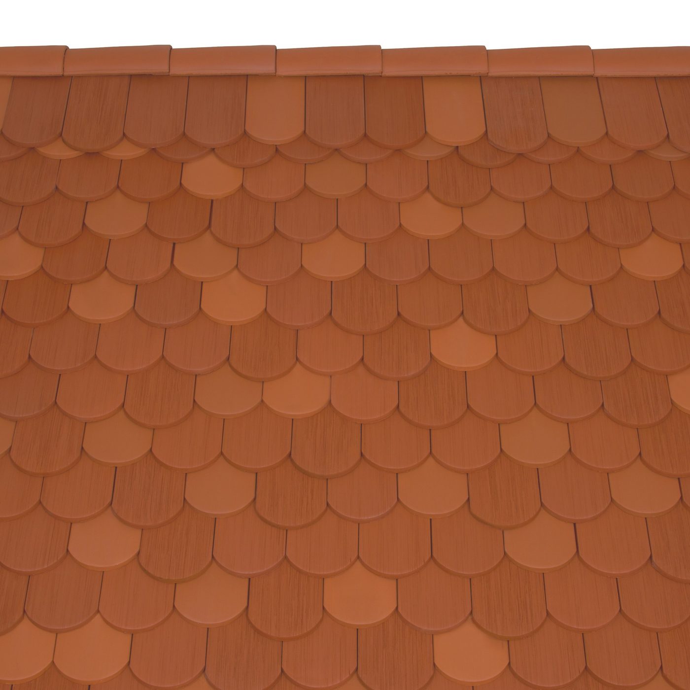 Surface image Tondach rooftile Altstadtpaket Biber natural red roughened, Flächenbild Tondach Altstadtpaket Naturrot aufgeraut