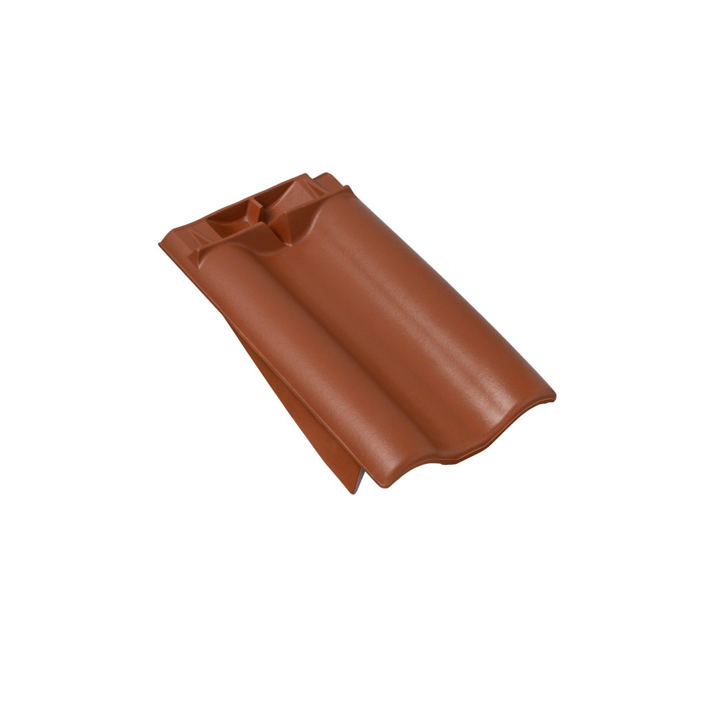 Tondach rooftile Flachdachziegel A11 Firstanschluss Ortgang left