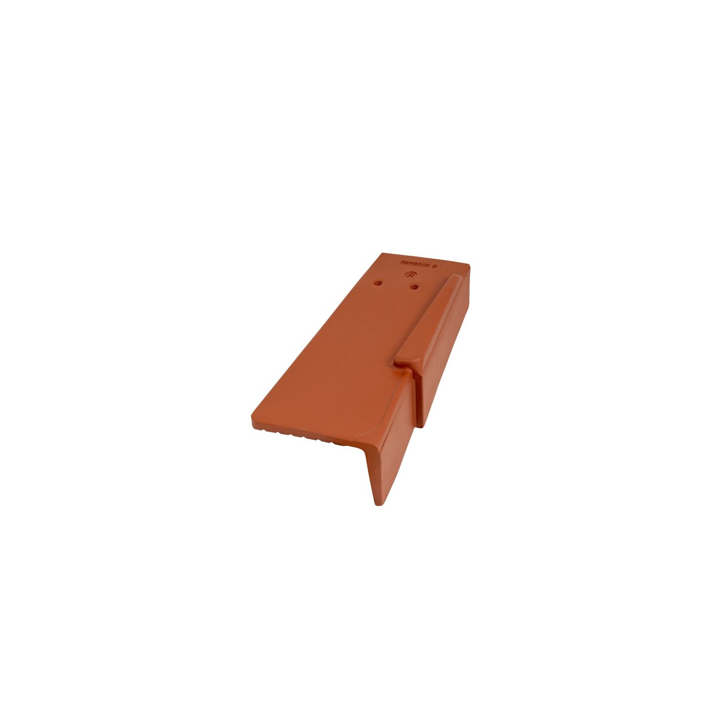 Tondach rooftile Tasche gerundet Ortgang right